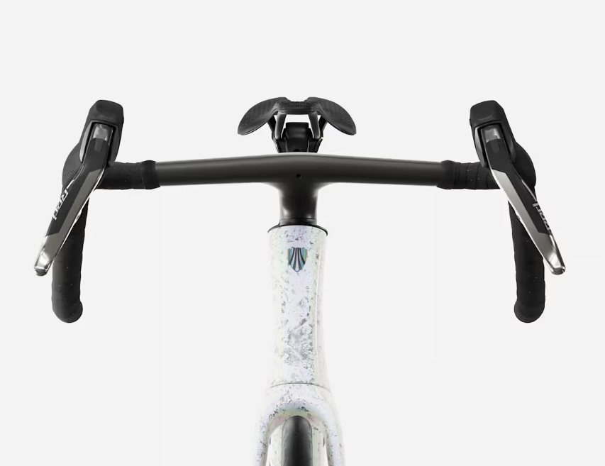 Trek Domane SLR 9 AXS 1x Gen 5 Mother of Pearl Silver Marble - Image 3