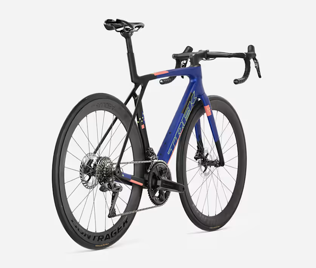 Trek Madone SL 7 Gen 8 Matte Cobalt Blue, Trek Black, Living Coral - Image 3