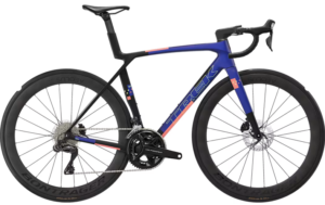 Trek Madone SL 7 Gen 8 Matte Cobalt Blue, Trek Black, Living Coral