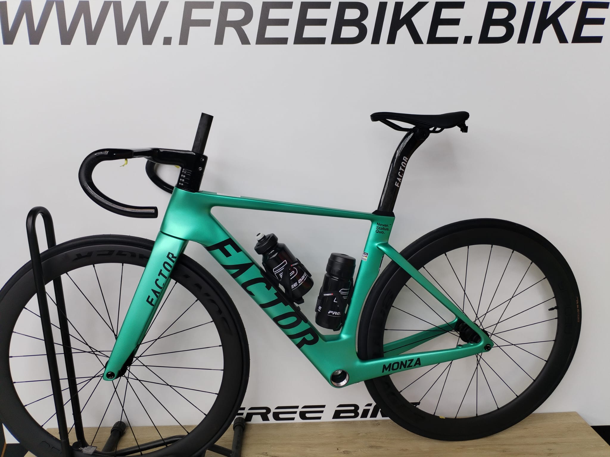 Kit telaio Telaio e manubrio Factor Monza Disc Steel Green - immagine 4