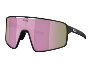 Gafas de sol Bliz P001 negro mate cristales marrones espejados montura rosa