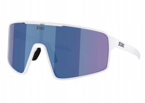 Bliz P001 Sonnenbrille in Mattweiß und Blau