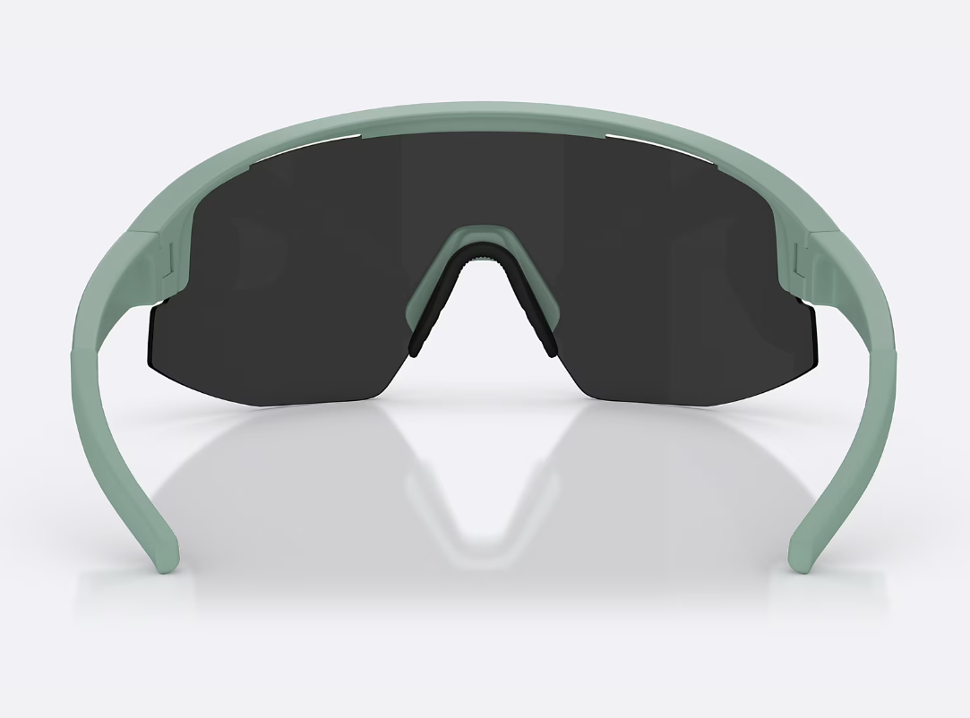 Occhiali Bliz Matrix Matte Green Smoke Mirror Silver - immagine 4