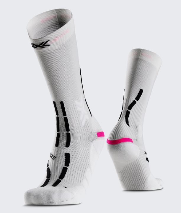 Calzini X-Bionic Trail Anatomix Crew X White X Black