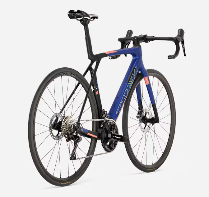 Trek Madone SL 5 Gen 8 Matte Cobalt Blue Trek Black Living Coral - immagine 2
