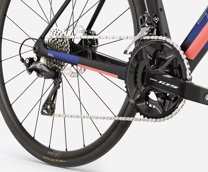 Trek Madone SL 5 Gen 8 Matte Cobalt Blue Trek Black Living Coral - immagine 3